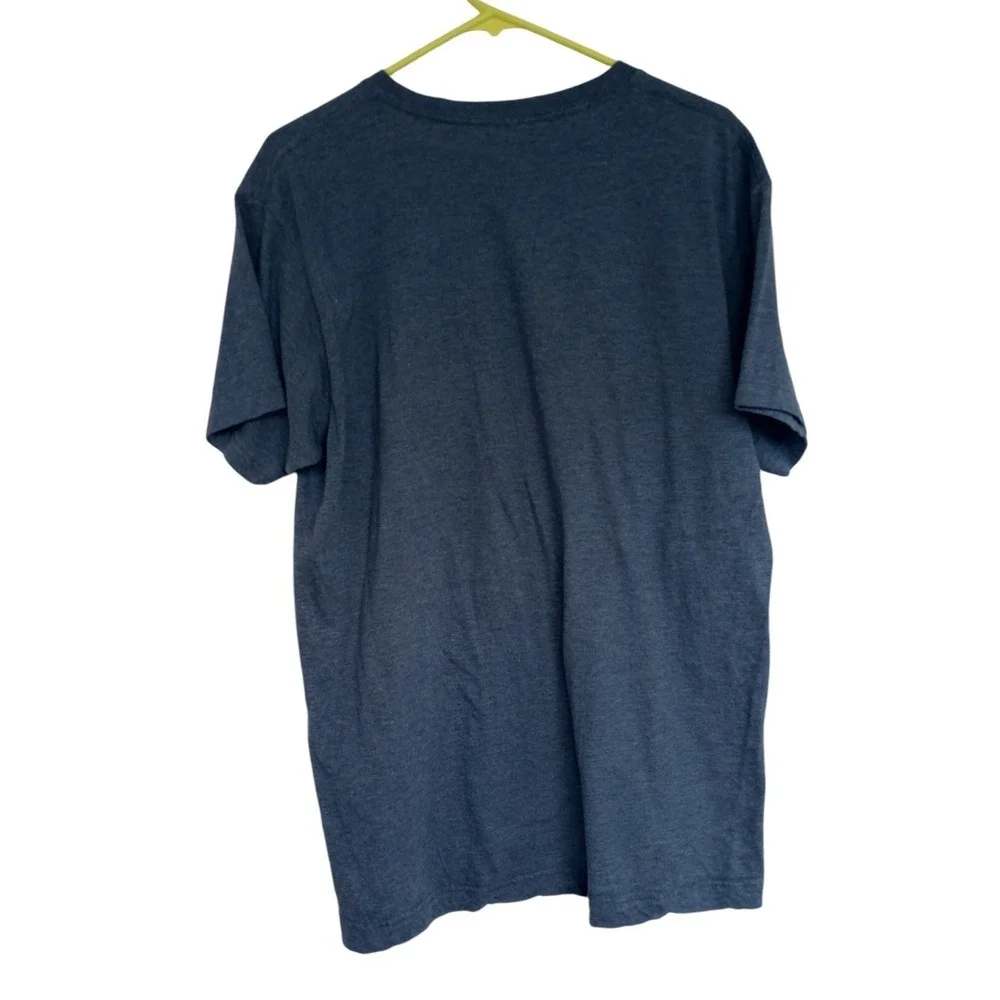 Jurassic Park T Rex Mens T-Shirt Size Large Crew Neck Short‎ Sleeve Blue
